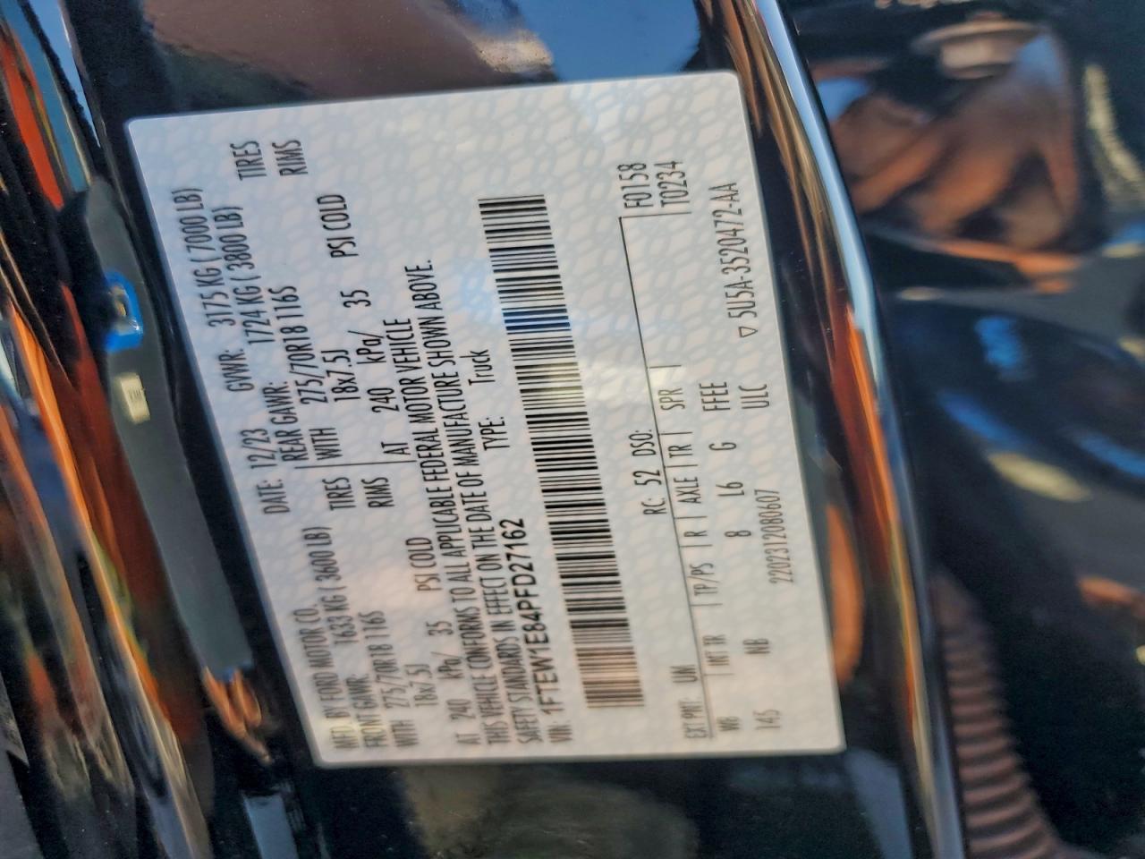 2023 FORD F150 SUPERCREW photo 12