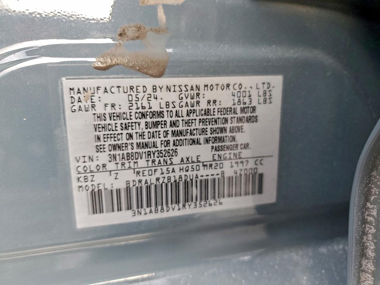 2024 NISSAN SENTRA SR photo 12