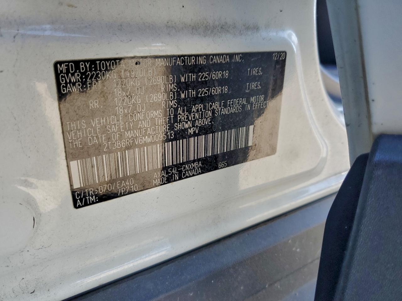 2021 TOYOTA RAV4 XLE PREMIUM photo 13