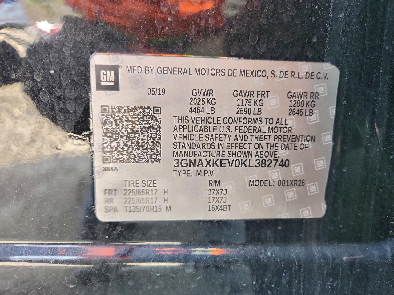 2019 CHEVROLET EQUINOX LT photo 13