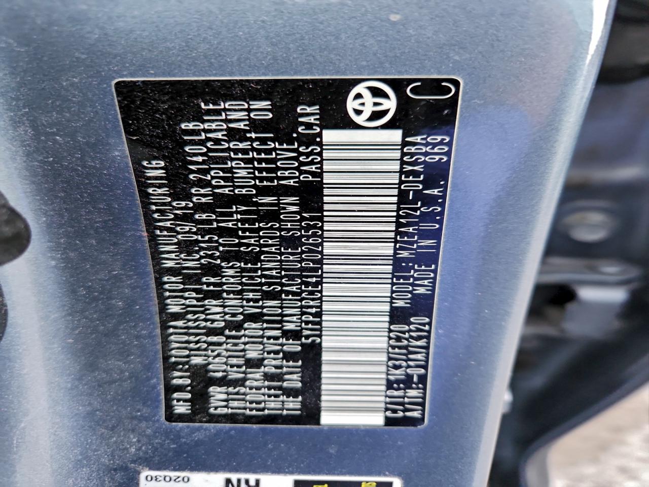 2020 TOYOTA COROLLA SE photo 12