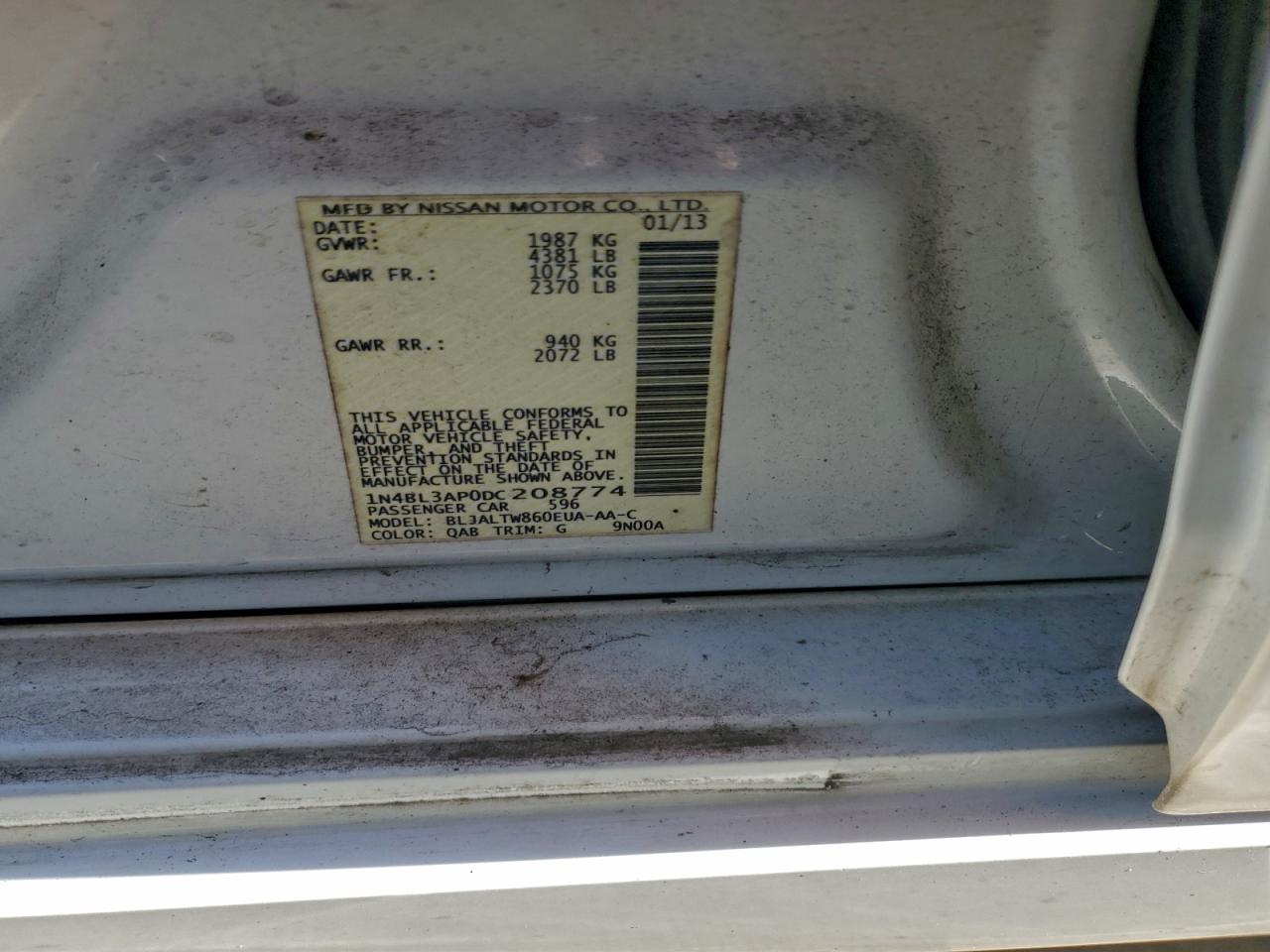 2013 NISSAN ALTIMA 3.5S photo 12
