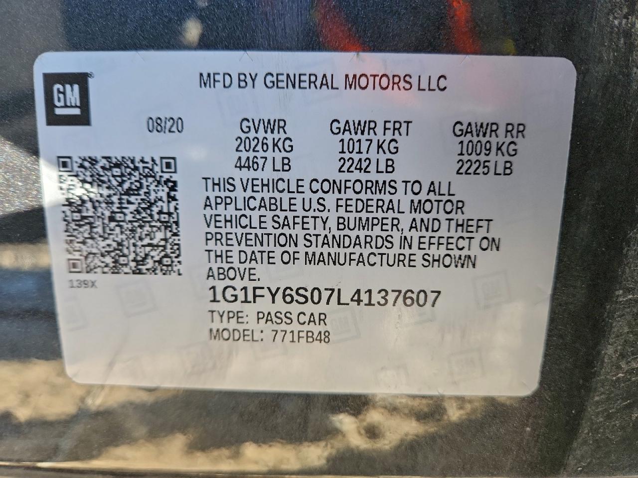 2020 CHEVROLET BOLT EV LT photo 12