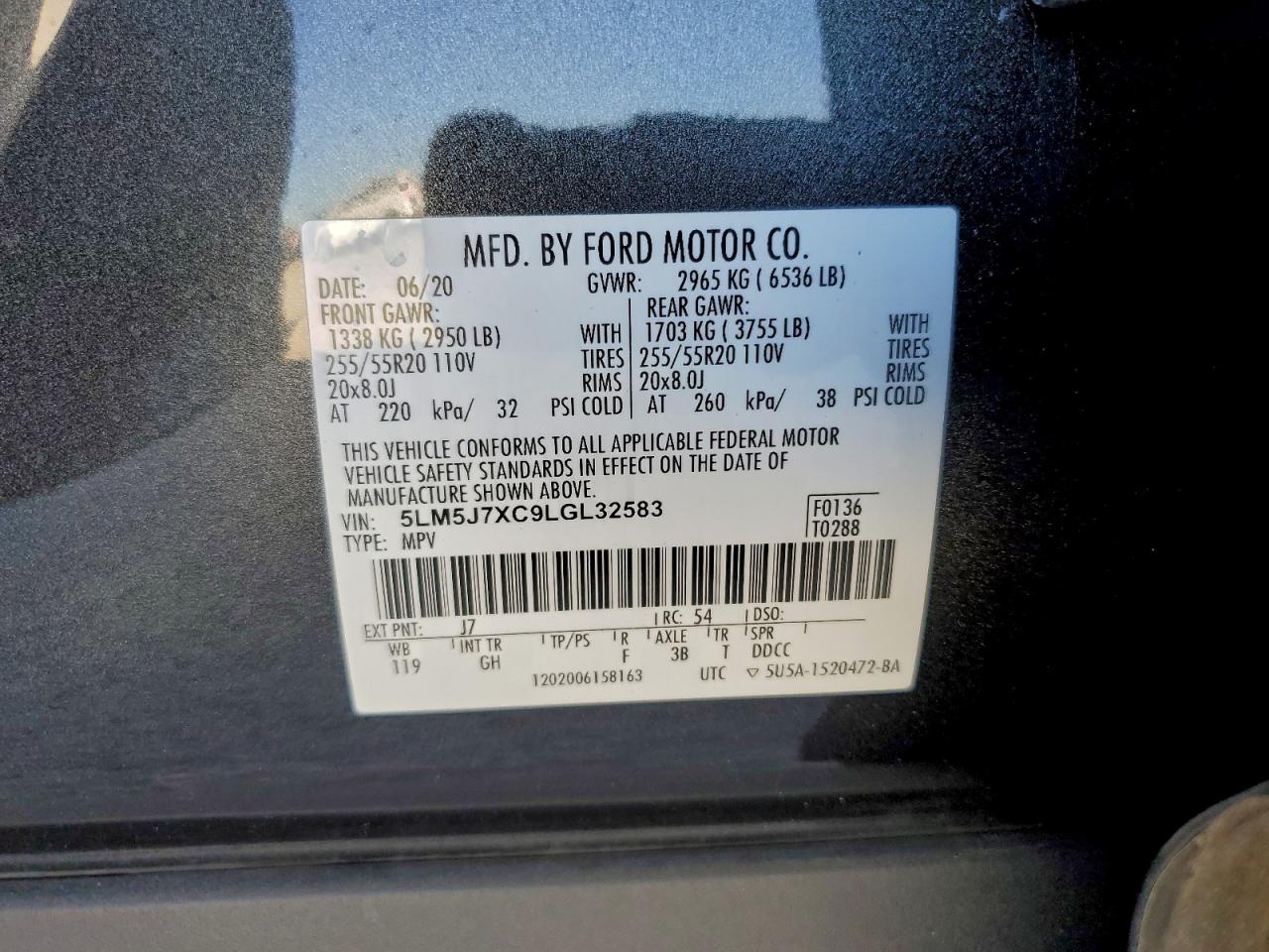 2020 LINCOLN AVIATOR RESERVE photo 13