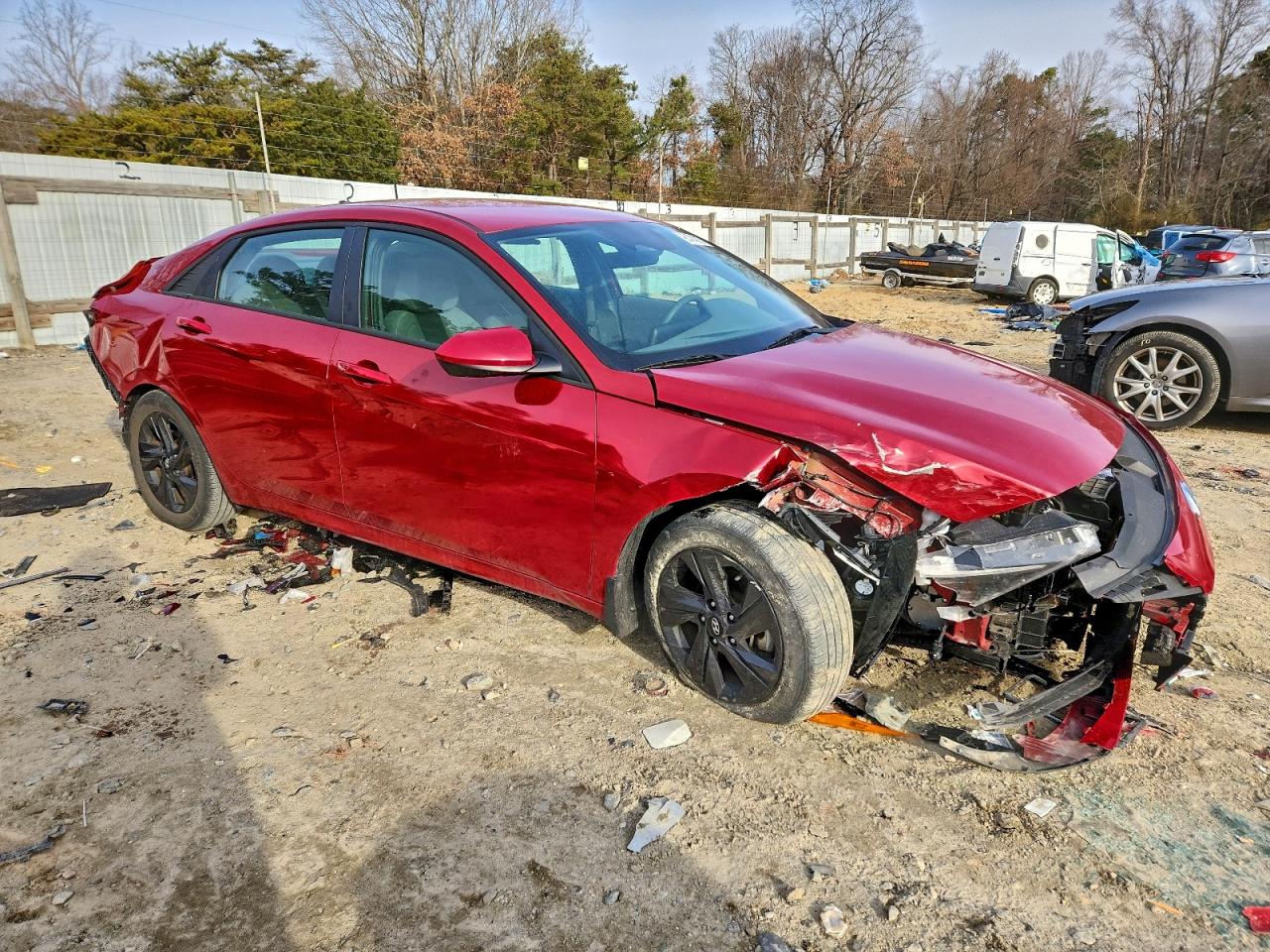 2022 HYUNDAI ELANTRA BLUE photo 4