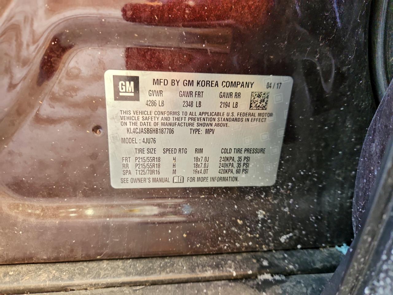 2017 BUICK ENCORE PREFERRED photo 13