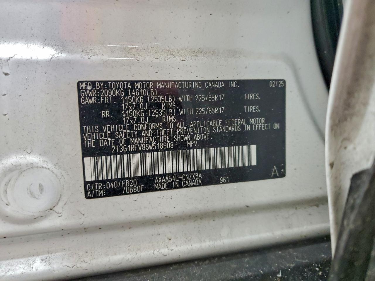 2025 TOYOTA RAV4 LE photo 14
