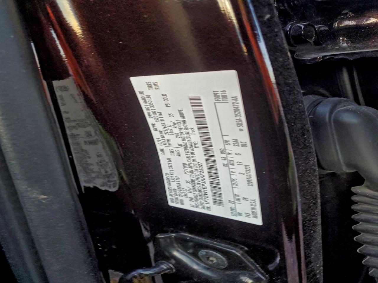 2019 FORD F150 SUPERCREW photo 12