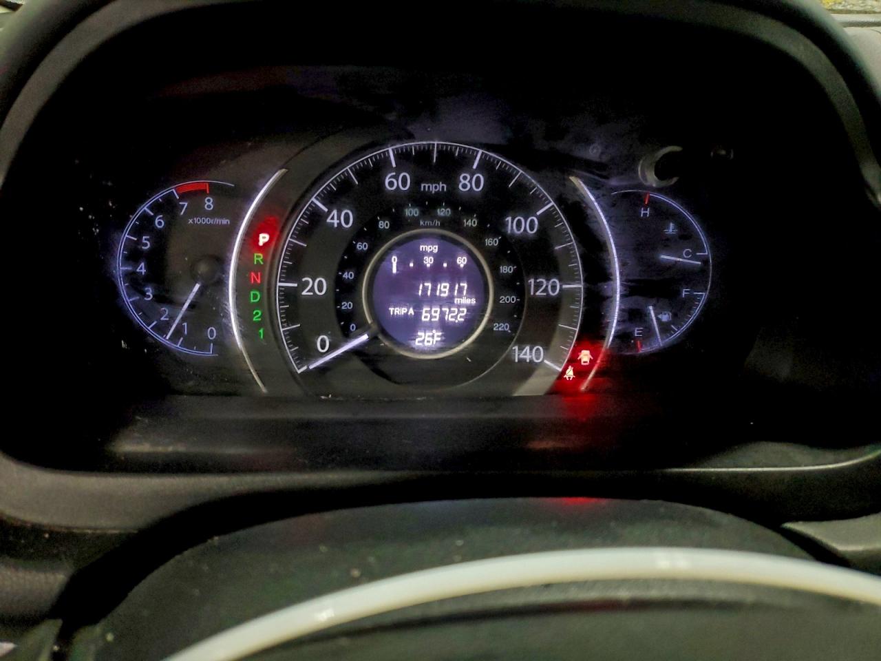 2012 HONDA CR-V EXL photo 9
