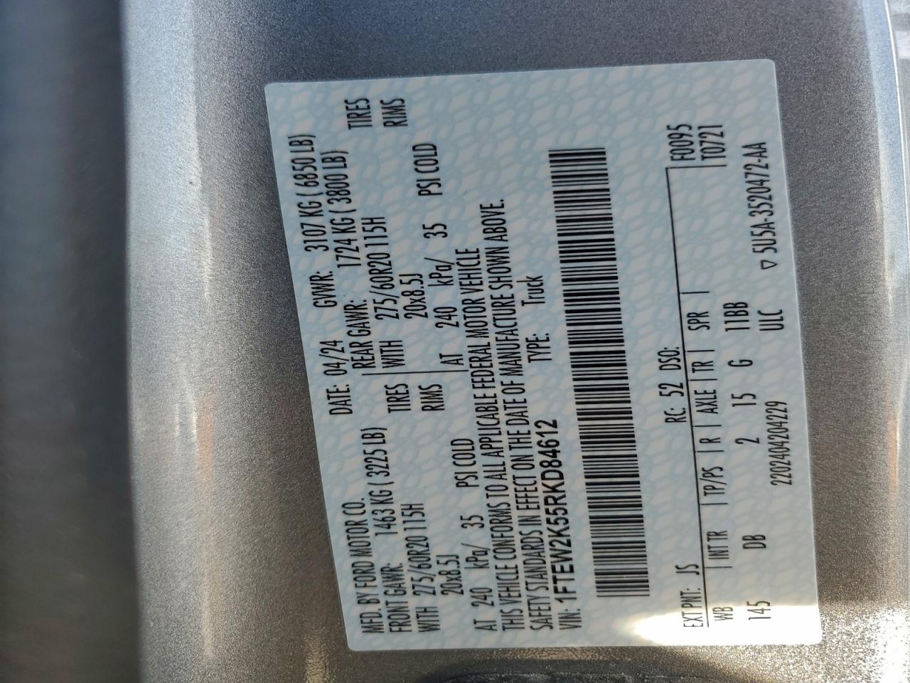 2024 FORD F150 STX photo 14