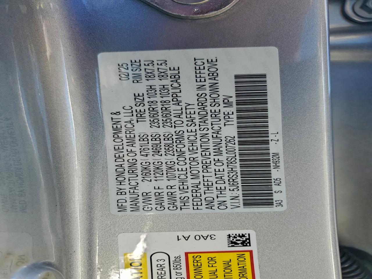 2025 HONDA CR-V EXL photo 23