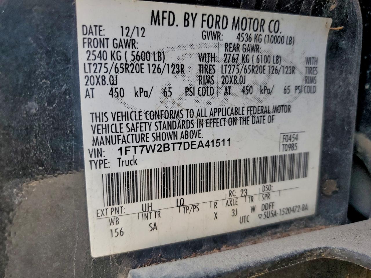 2013 FORD F250 SUPER DUTY photo 12