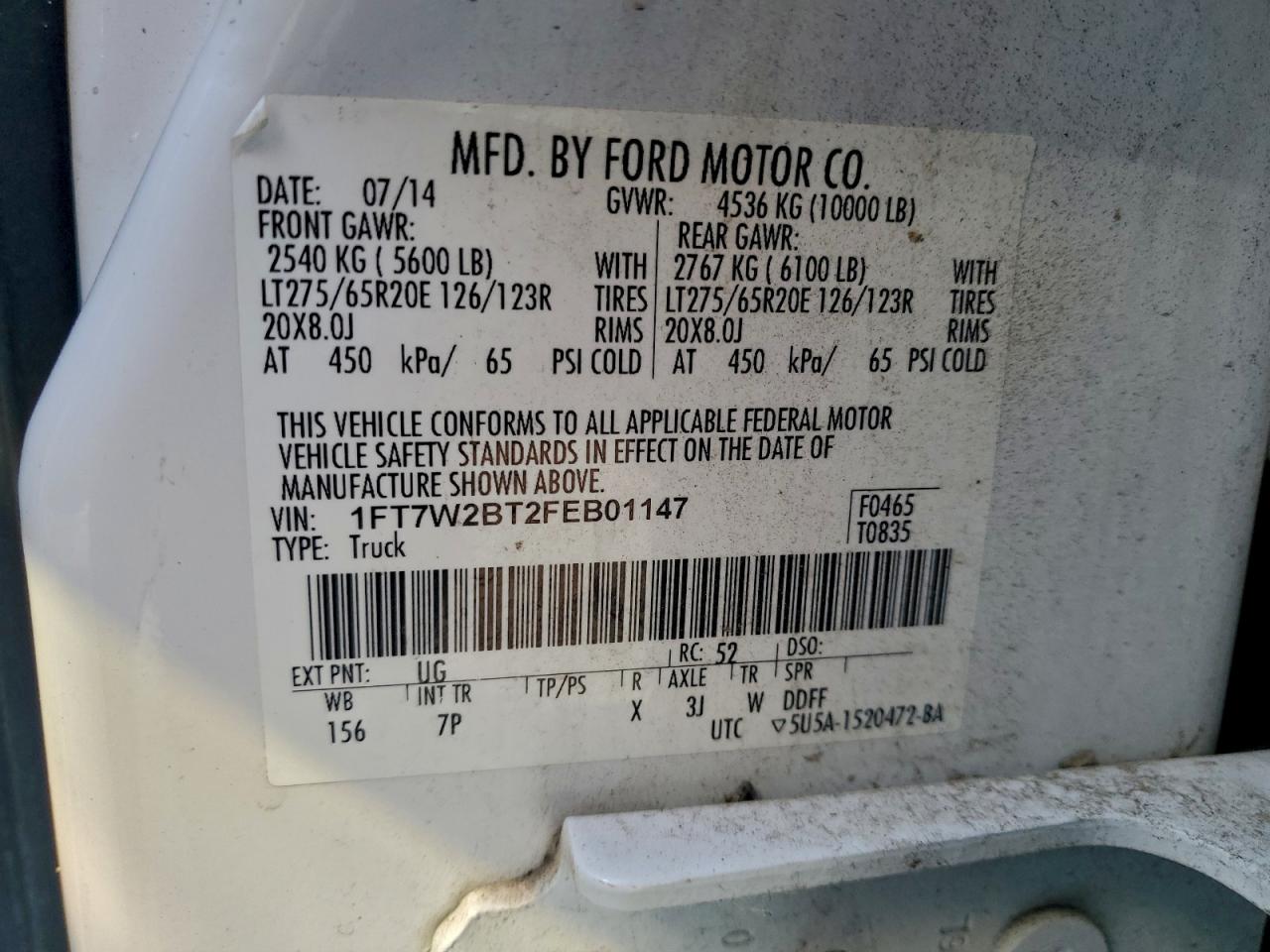 2015 FORD F250 SUPER DUTY photo 12