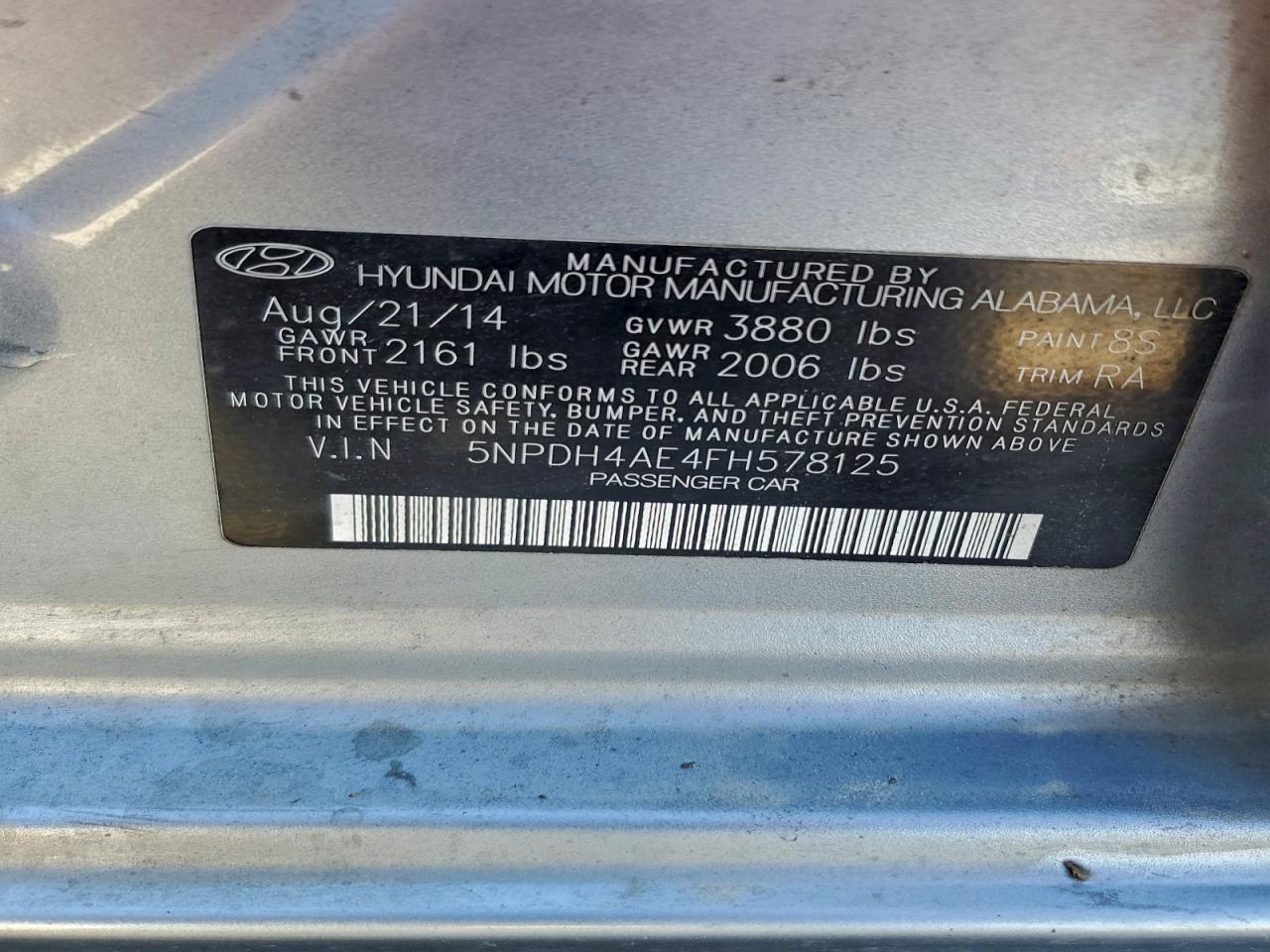 2015 HYUNDAI ELANTRA LIMITED photo 25