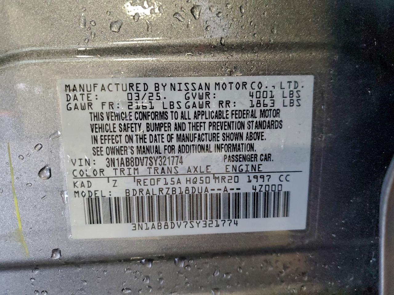 2025 NISSAN SENTRA SR photo 12