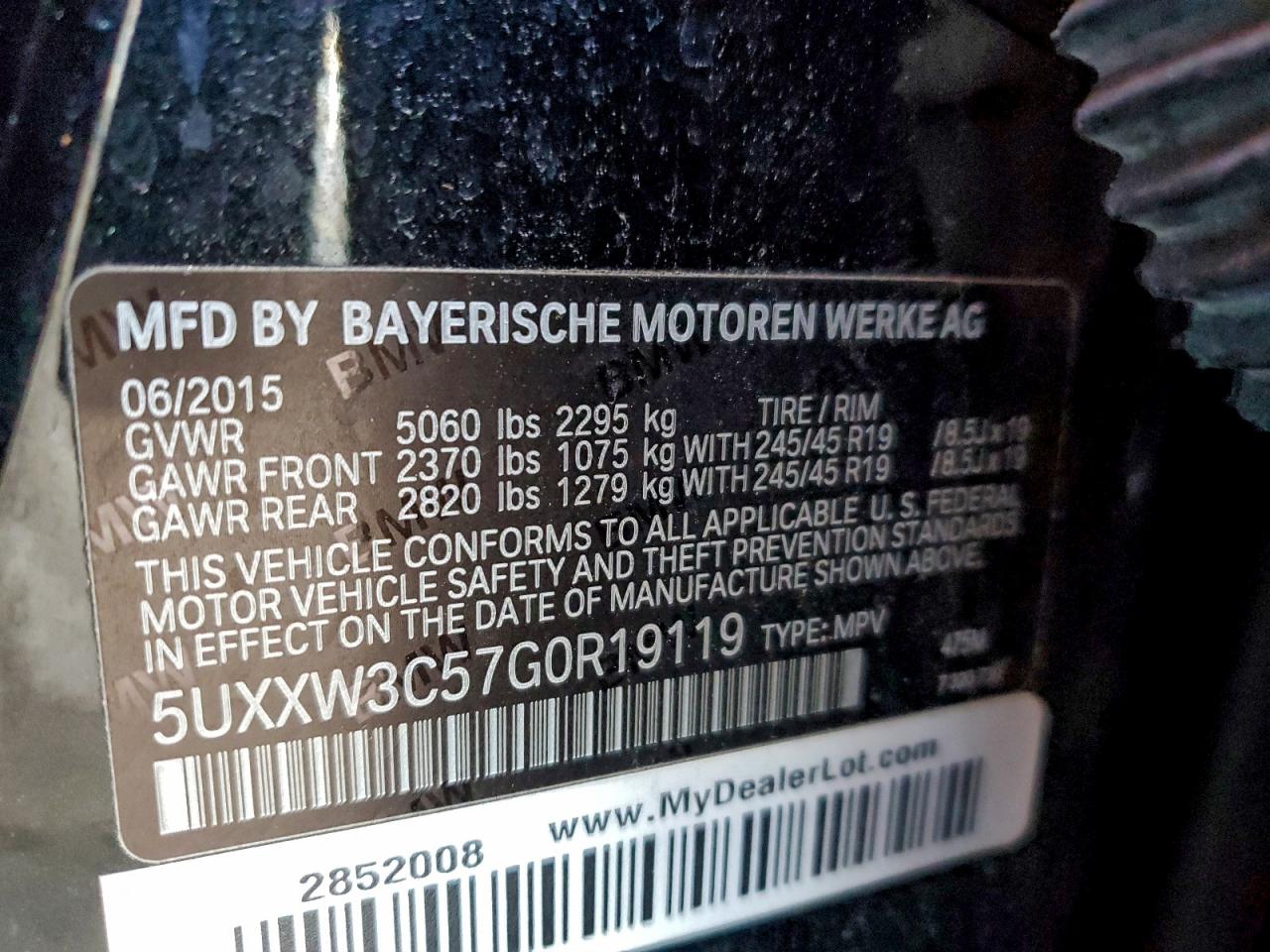 2016 BMW X4 XDRIVE28I photo 12
