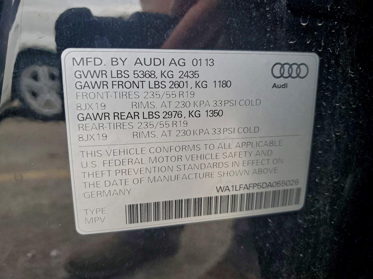 2013 AUDI Q5 PREMIUM PLUS photo 13