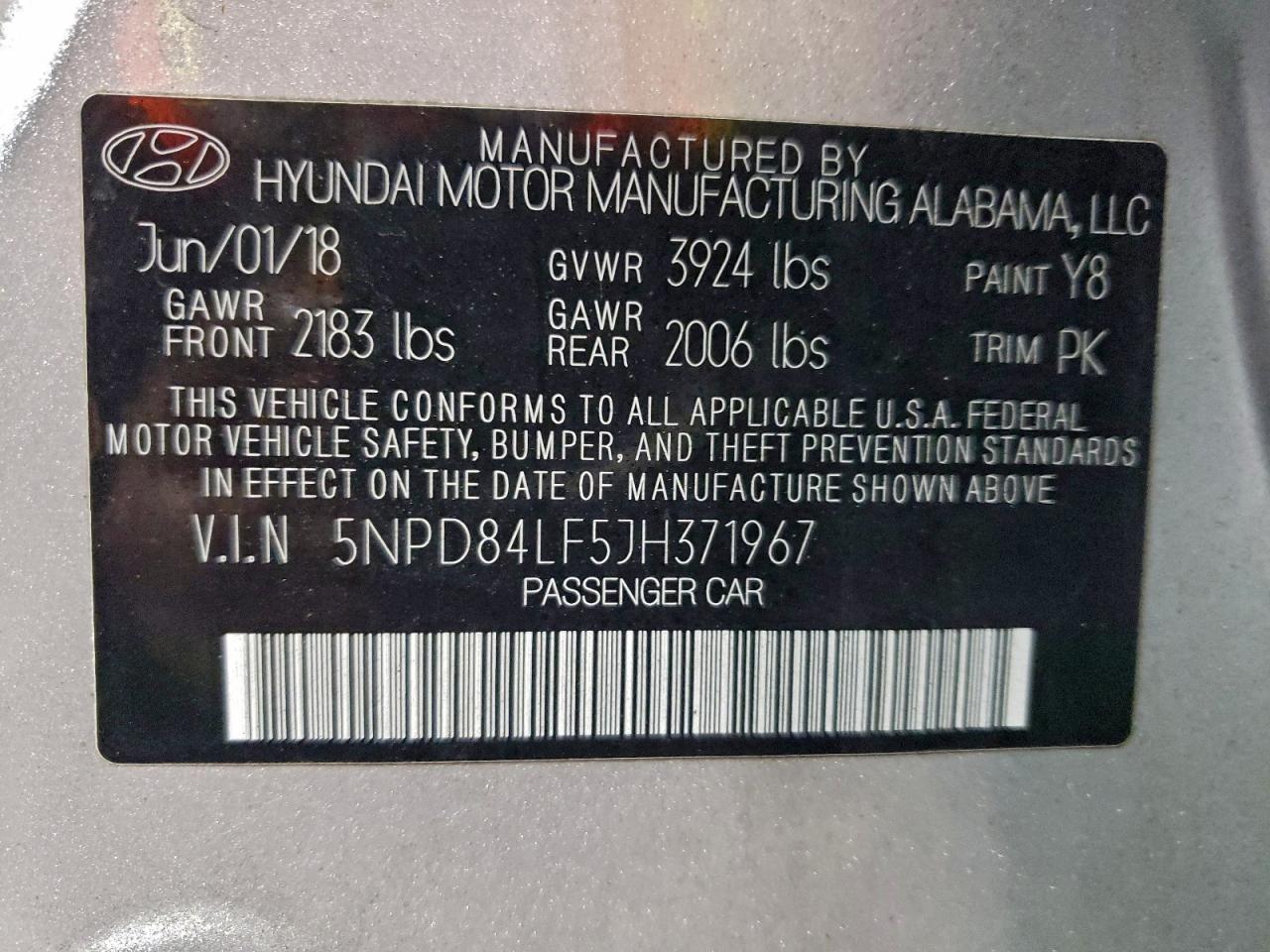 2018 HYUNDAI ELANTRA SEL photo 13