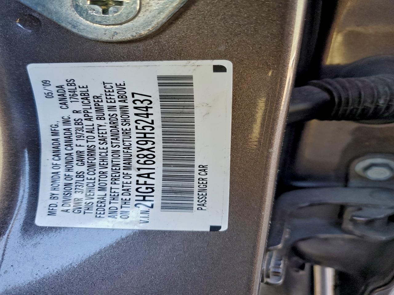 2009 HONDA CIVIC EX photo 12