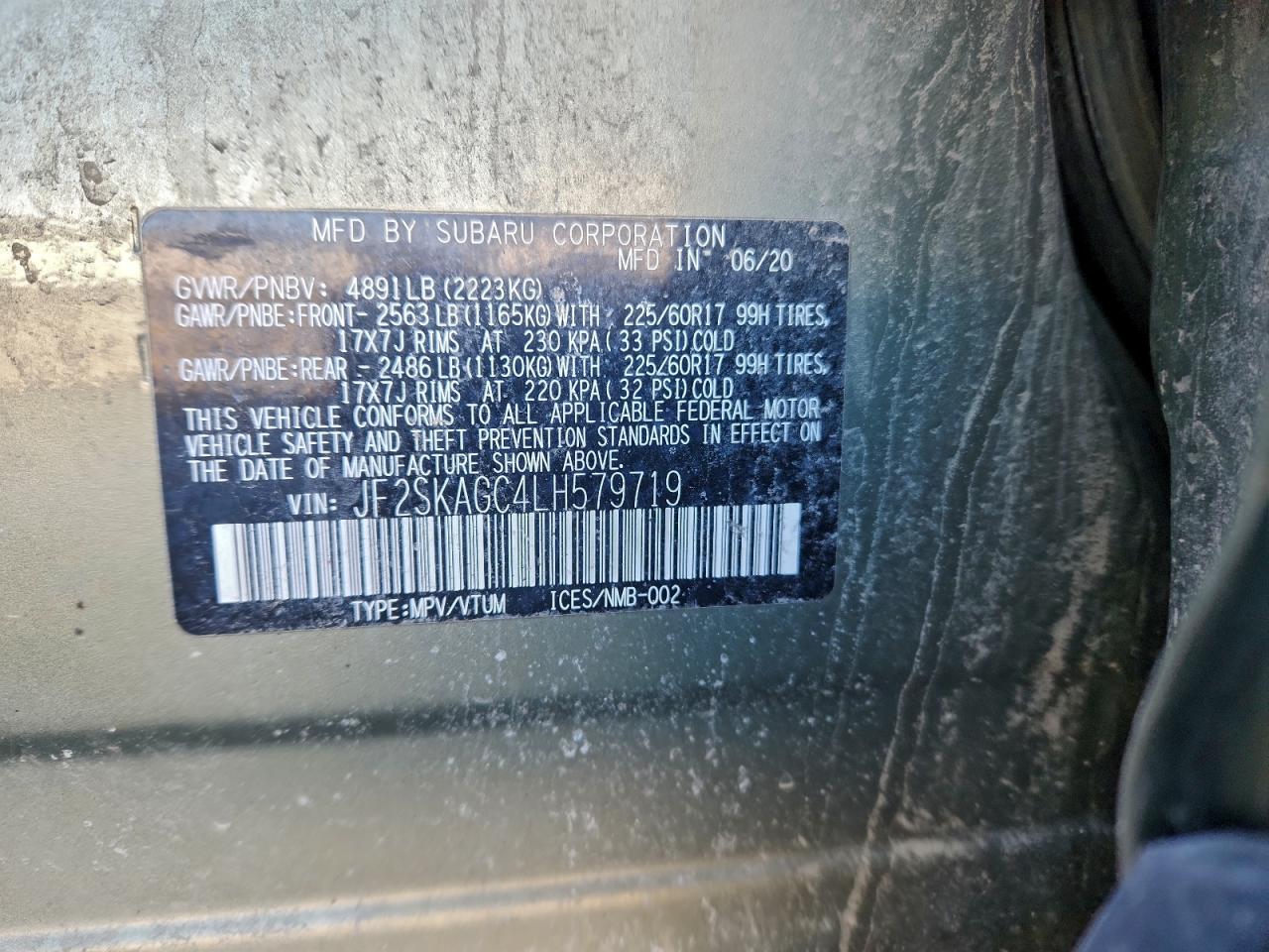 2020 SUBARU FORESTER PREMIUM photo 12