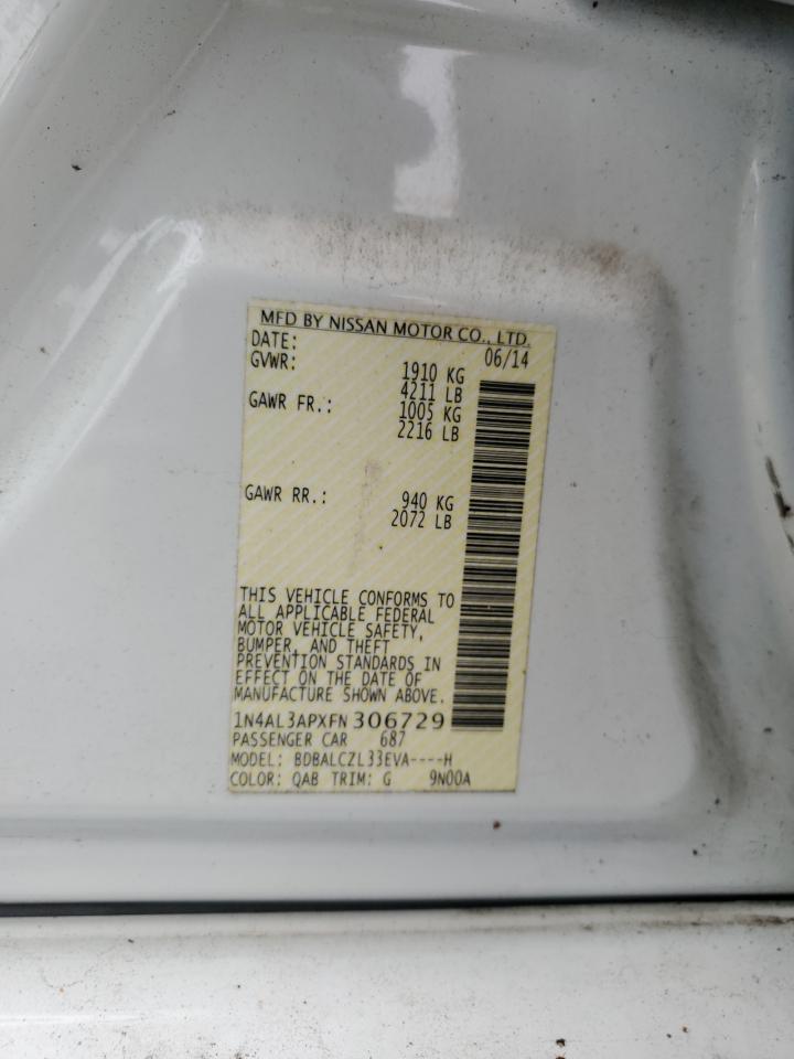 2015 NISSAN ALTIMA 2.5 photo 12