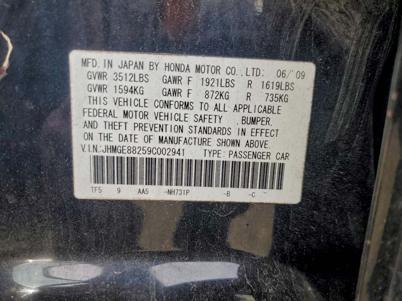 2009 HONDA FIT photo 12
