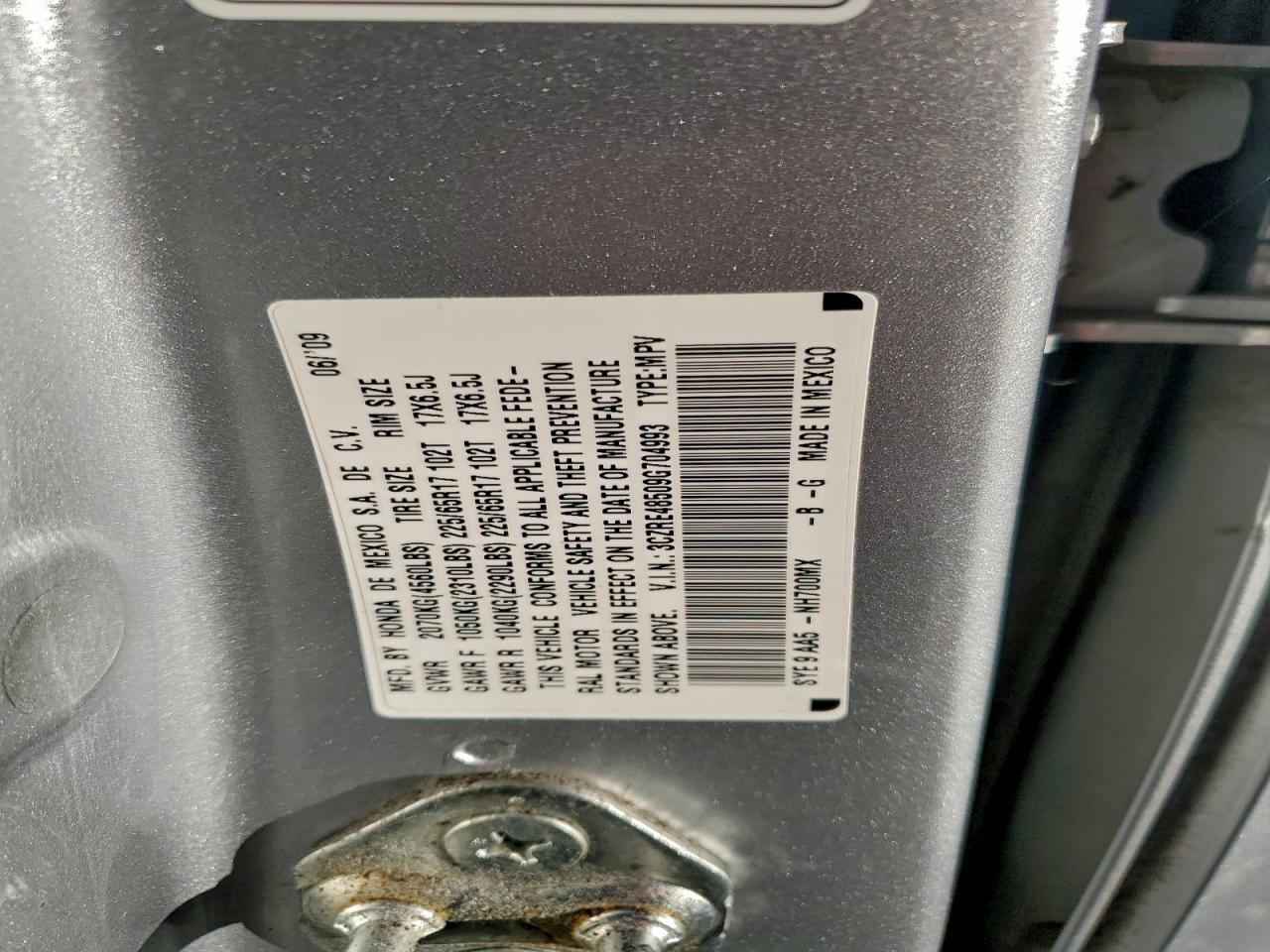 2009 HONDA CR-V EX photo 13