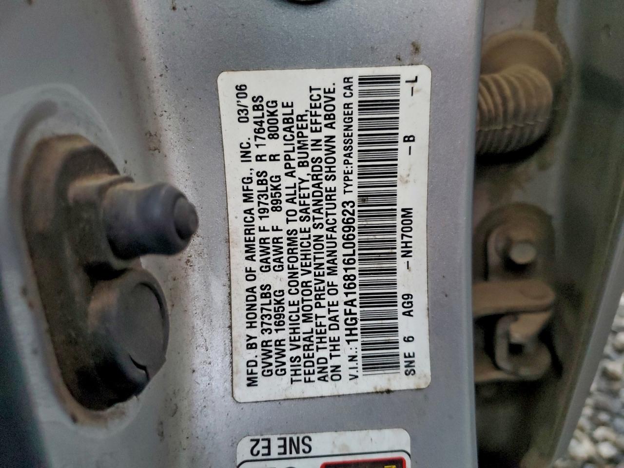 2006 HONDA CIVIC EX photo 12