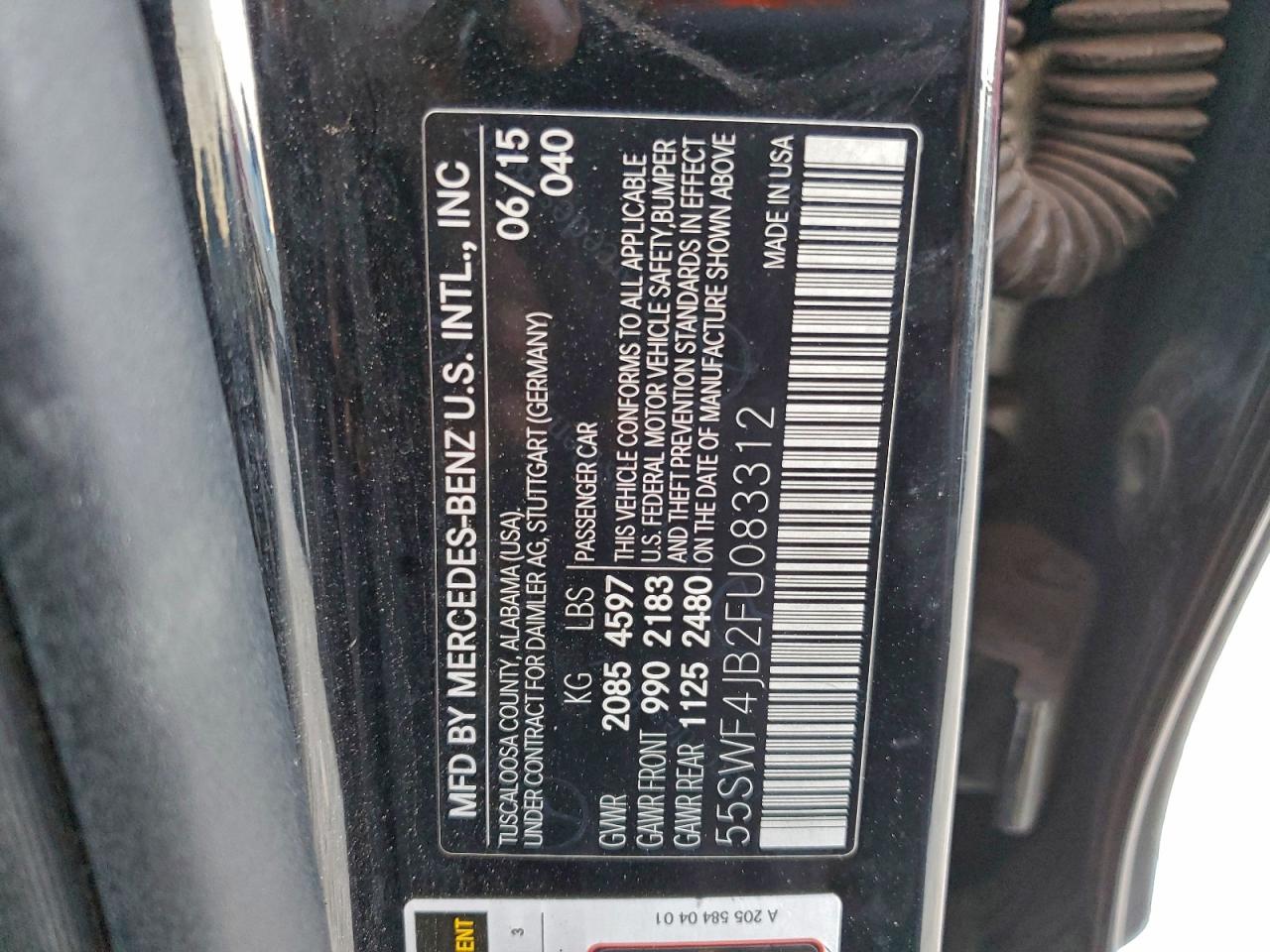 2015 MERCEDES-BENZ C 300 photo 12