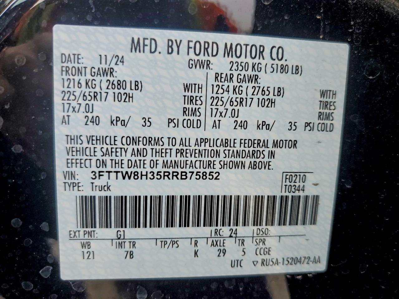 2024 FORD MAVERICK XLT photo 13