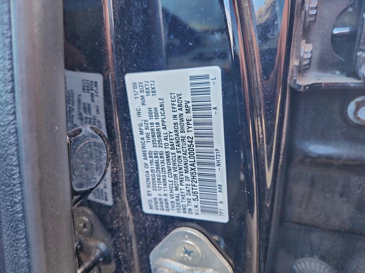 2010 HONDA ACCORD CROSSTOUR EXL photo 12