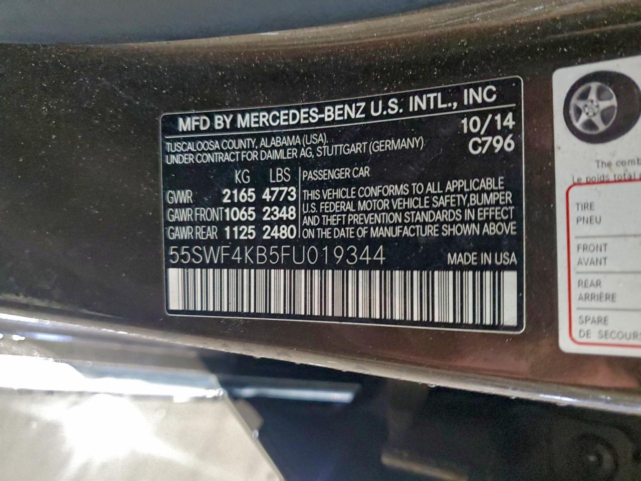 2015 MERCEDES-BENZ C 300 4MATIC photo 12