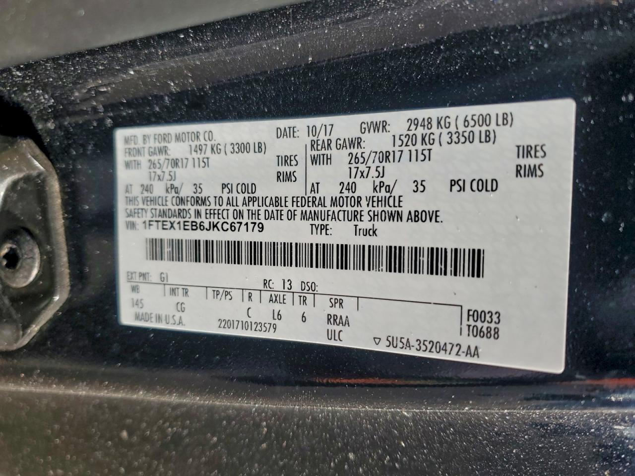 2018 FORD F150 SUPER CAB photo 12