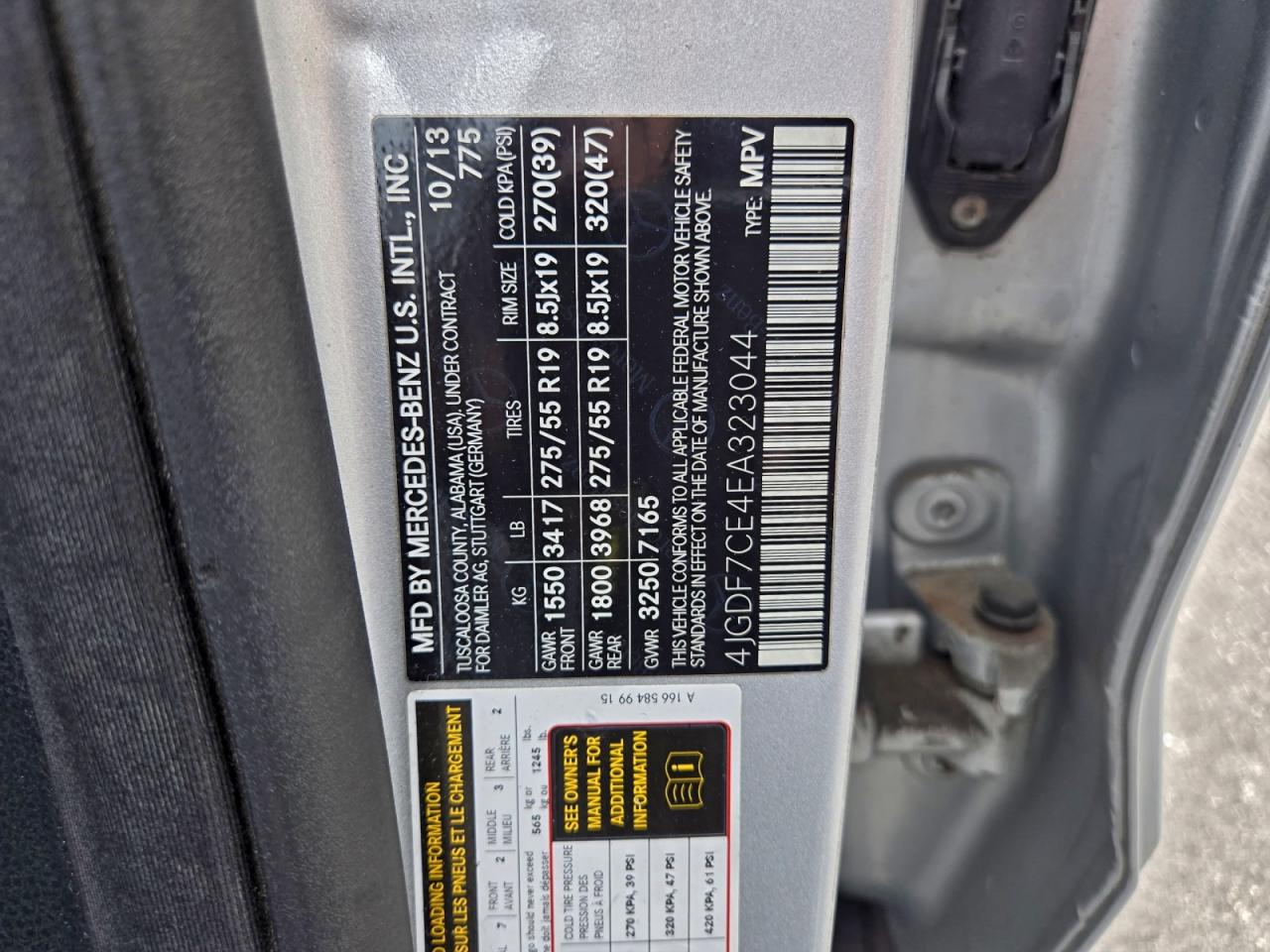 2014 MERCEDES-BENZ GL 450 4MATIC photo 10