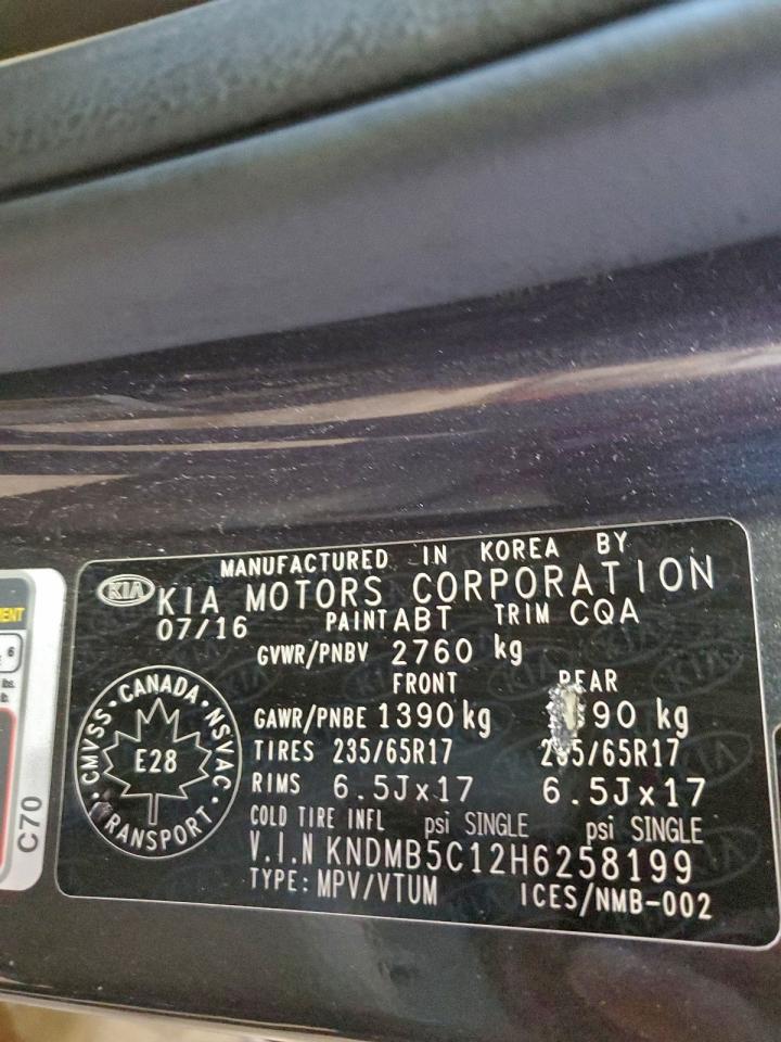 2017 KIA SEDONA LX photo 14