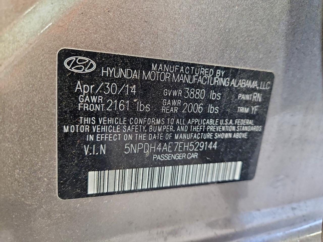 2014 HYUNDAI ELANTRA SE photo 12