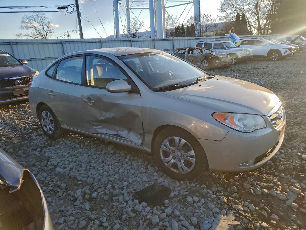 2010 HYUNDAI ELANTRA BLUE photo 4