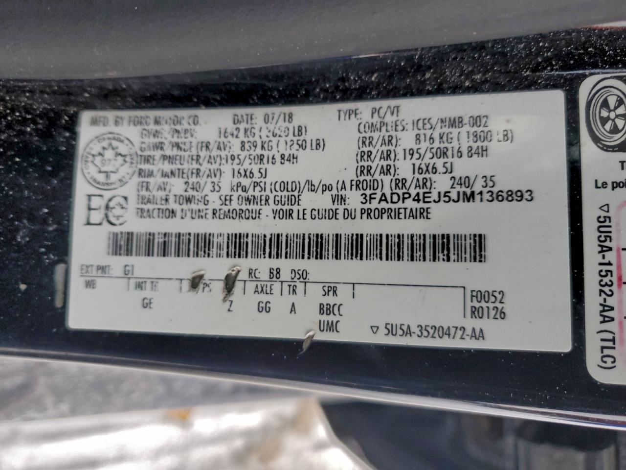 2018 FORD FIESTA SE photo 12