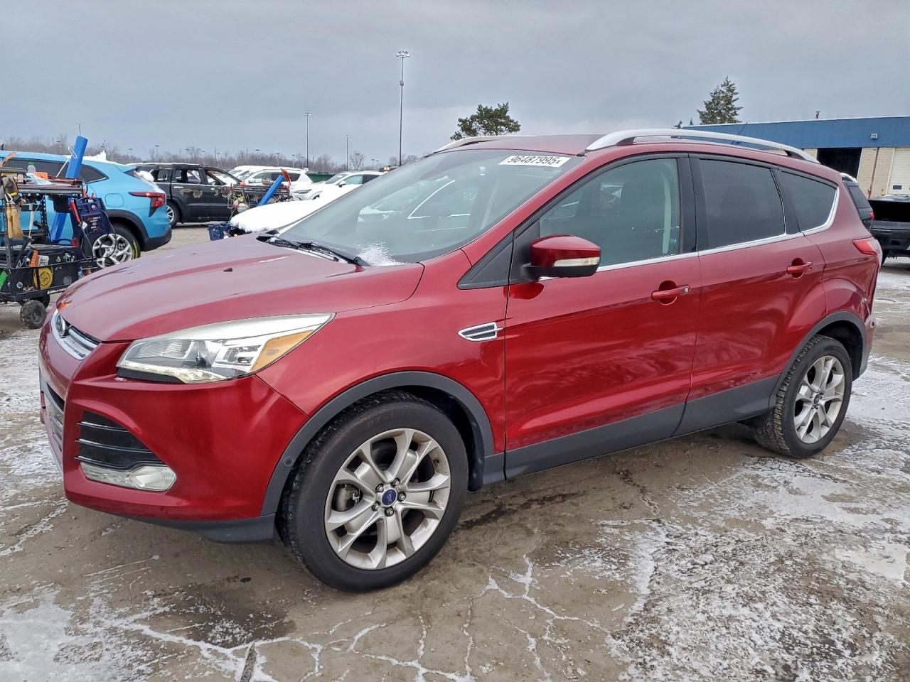 2014 FORD ESCAPE TITANIUM — SIDE damage — photo 1