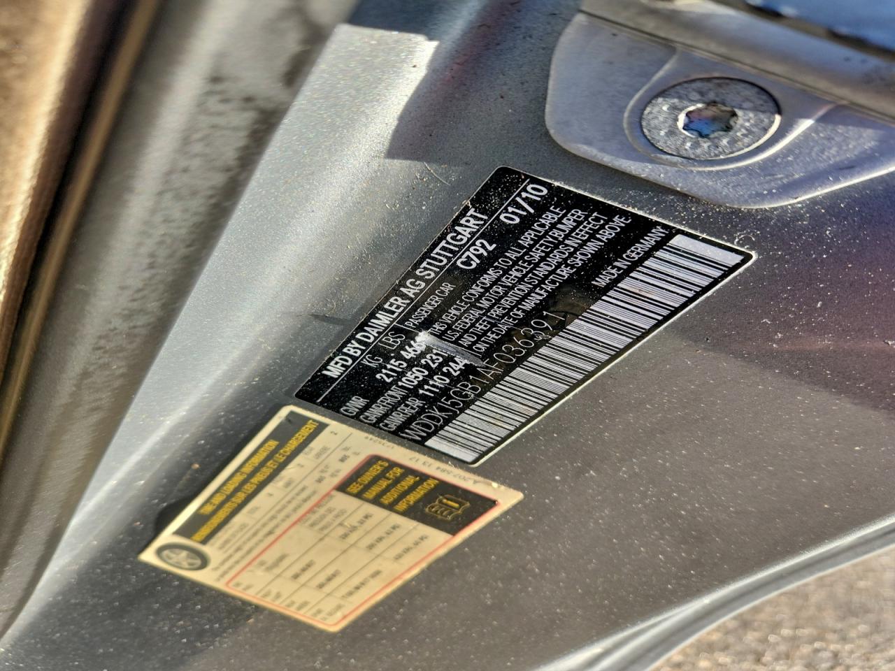 2010 MERCEDES-BENZ E 350 photo 12