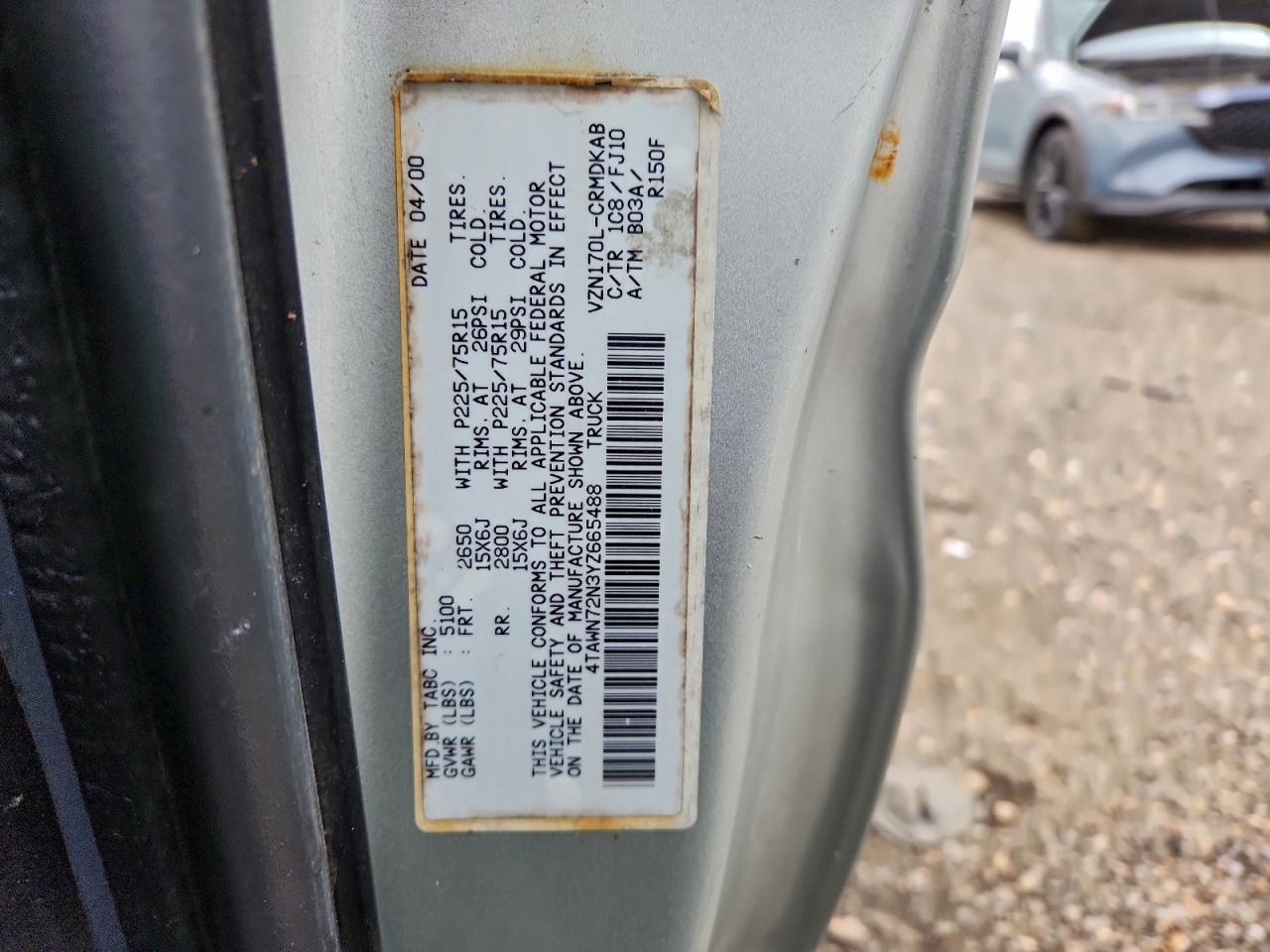 2000 TOYOTA TACOMA XTRACAB photo 12