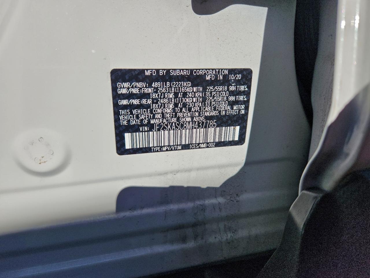 2021 SUBARU FORESTER LIMITED photo 13