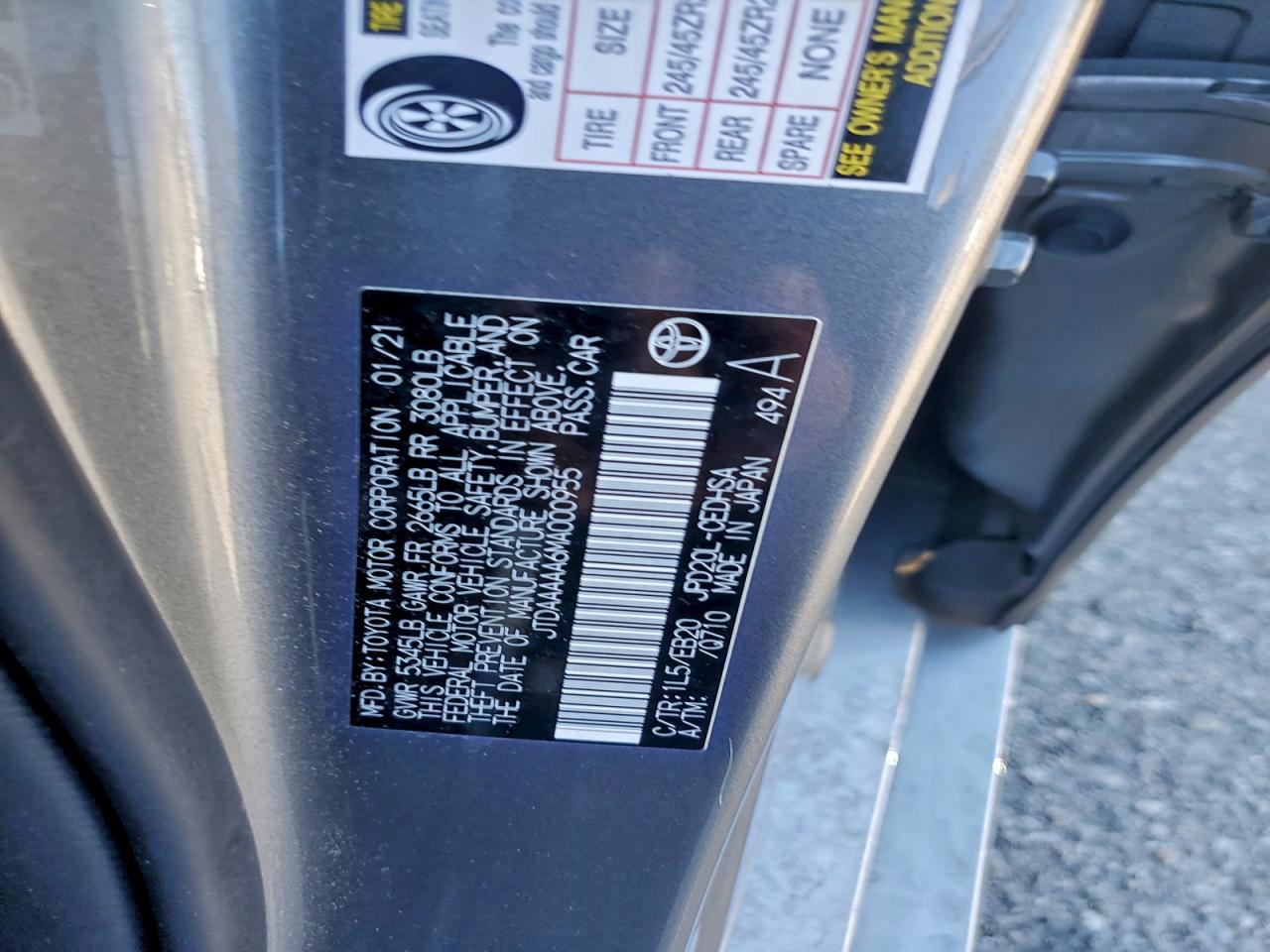 2021 TOYOTA MIRAI XLE photo 12