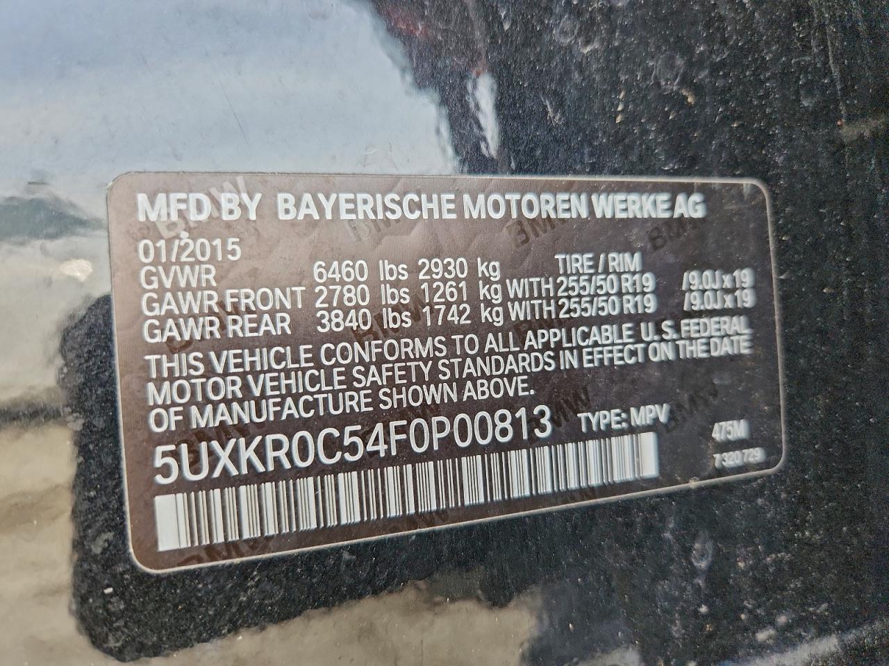 2015 BMW X5 XDRIVE35I photo 13