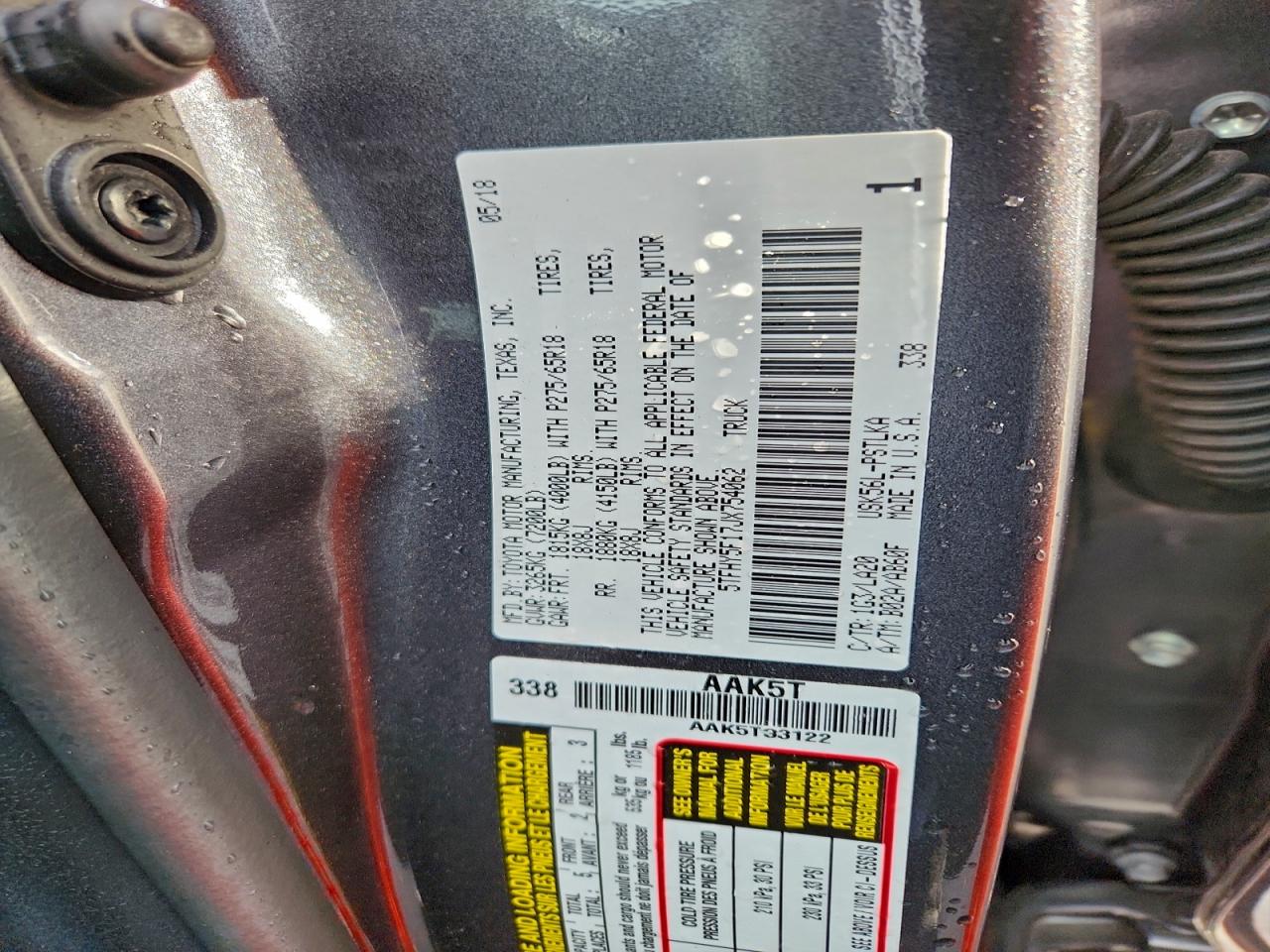 2018 TOYOTA TUNDRA CREWMAX LIMITED photo 12