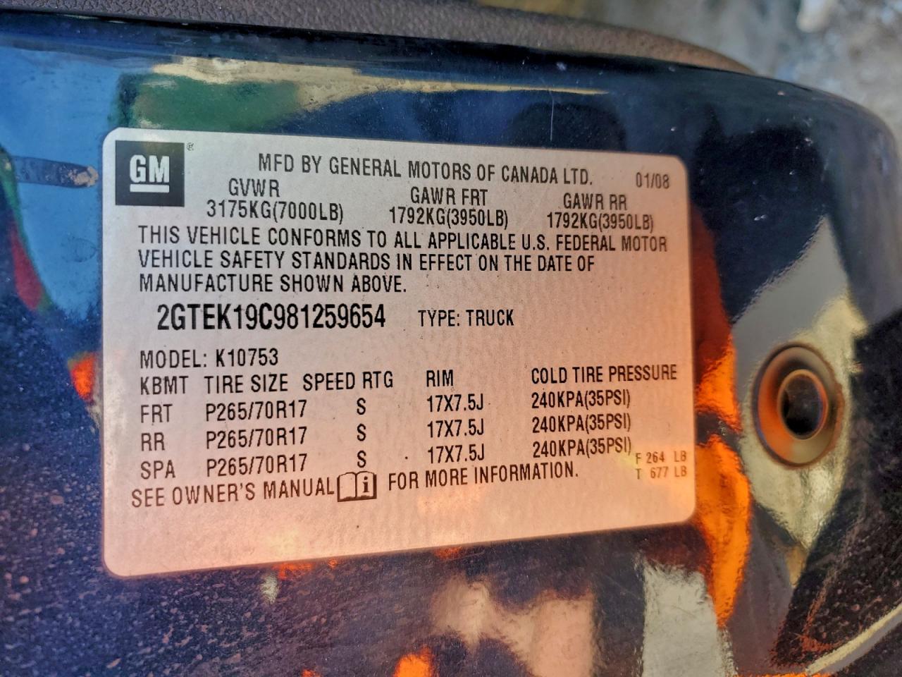 2008 GMC SIERRA K1500 photo 12
