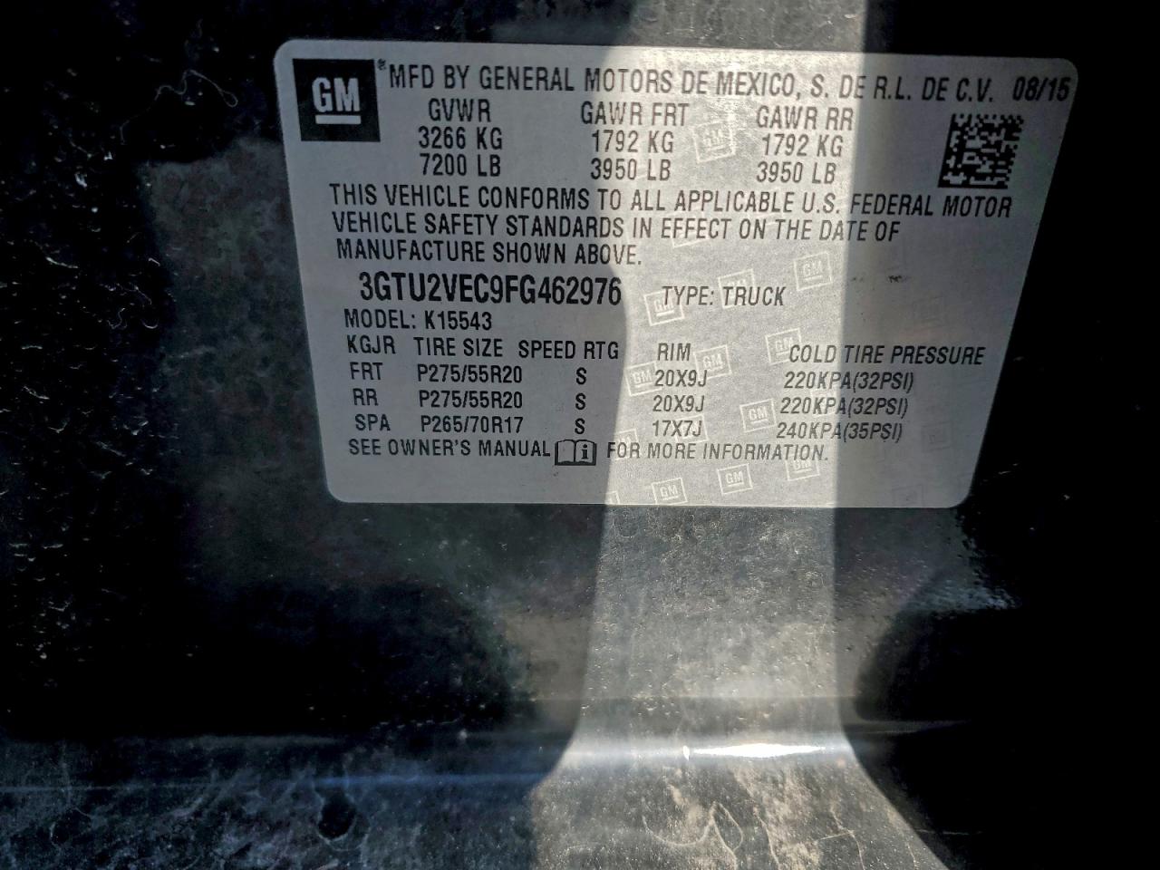 2015 GMC SIERRA K1500 SLT photo 12