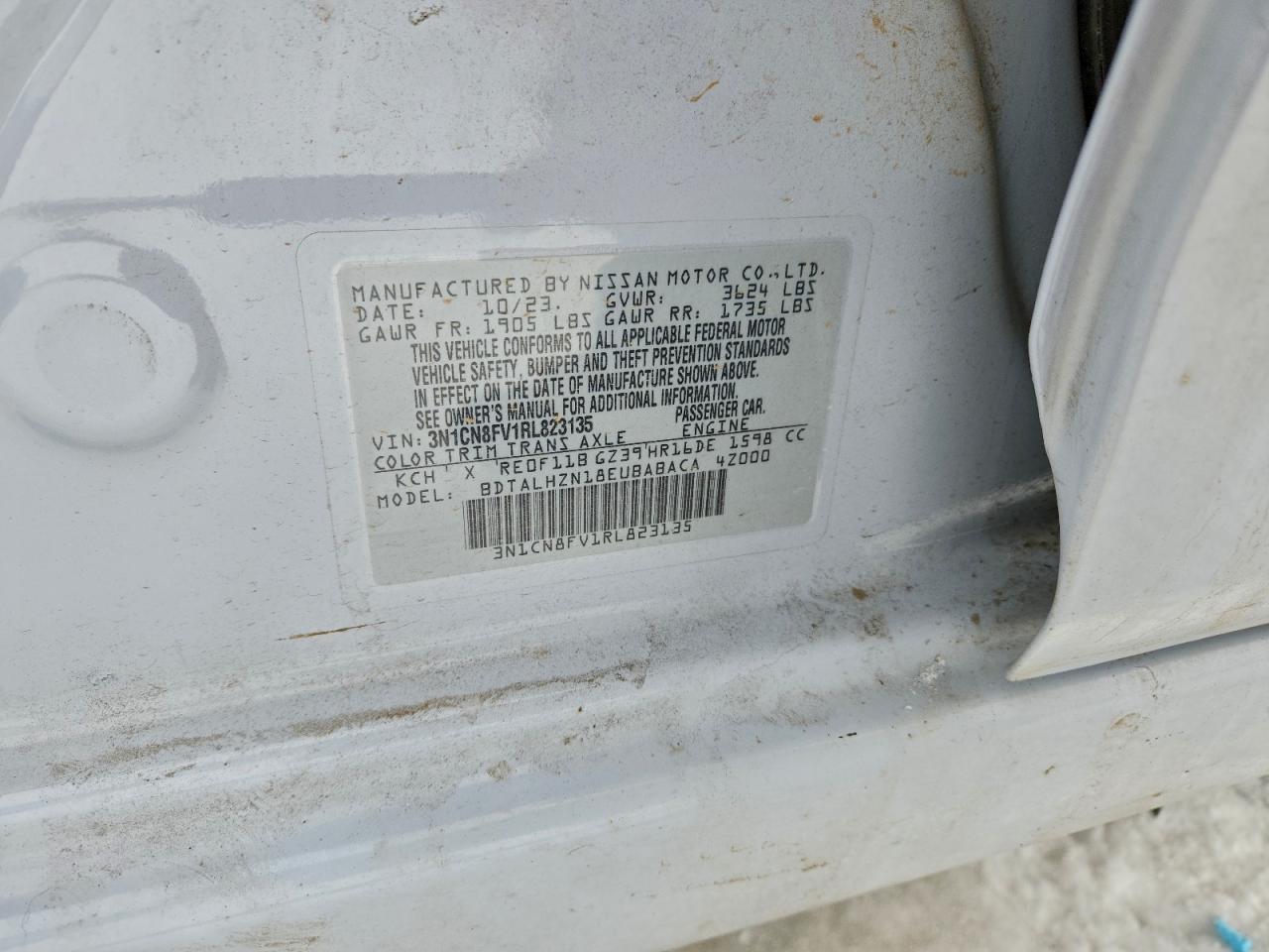2024 NISSAN VERSA SR photo 12