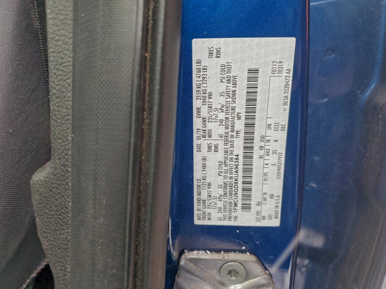 2019 FORD ESCAPE SE photo 13