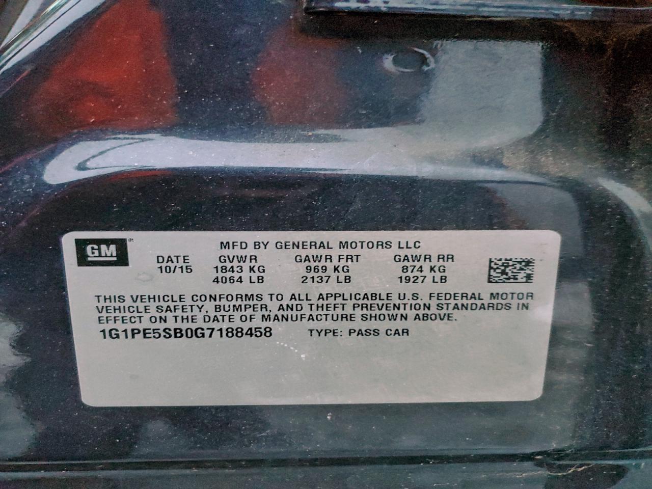 2016 CHEVROLET CRUZE LIMITED LT photo 12
